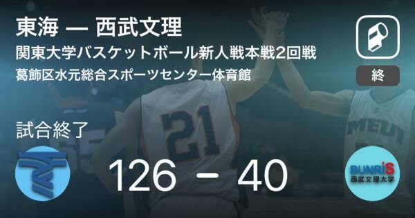 関東大学バスケットボール新人戦本戦2回戦 東海が西武文理に大きく点差をつけて勝利 19年6月5日 エキサイトニュース