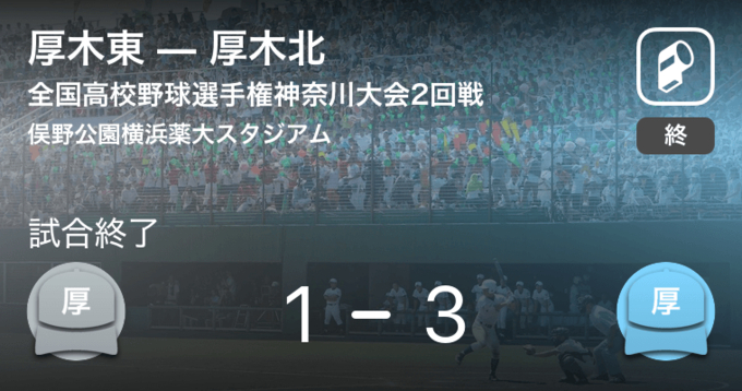 全国高校野球選手権神奈川大会3回戦 厚木北が橘学苑に勝利 21年7月17日 エキサイトニュース