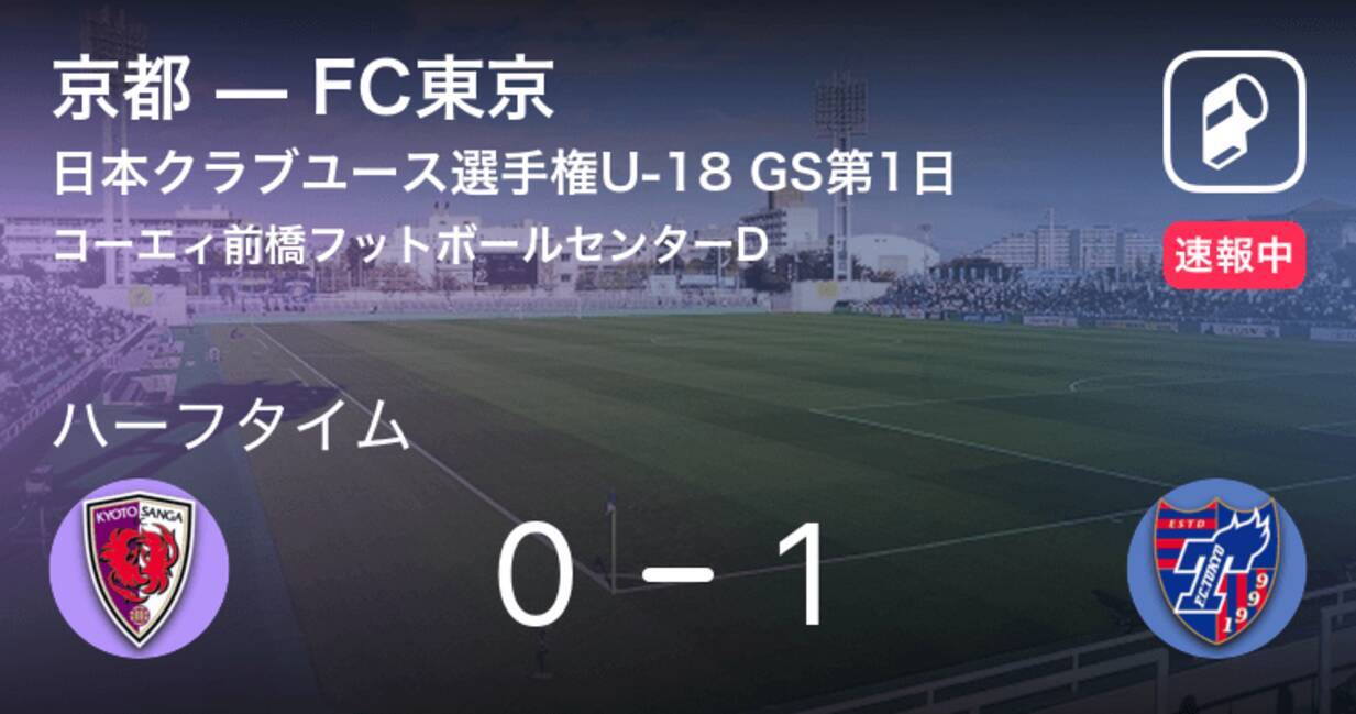 速報中 京都vsfc東京は Fc東京が1点リードで前半を折り返す 19年7月21日 エキサイトニュース