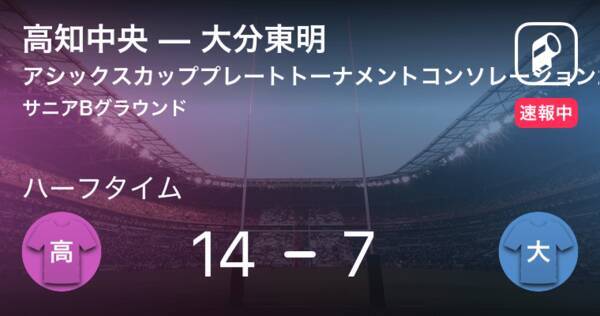 速報中 高知中央vs大分東明は 高知中央が7点リードで前半を折り返す 19年7月22日 エキサイトニュース