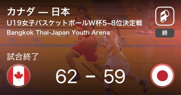 U19女子バスケットボールワールドカップ5 8位決定戦 カナダが日本を破る 19年7月27日 エキサイトニュース