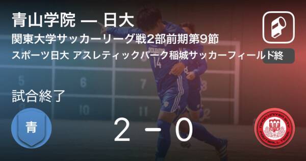 関東大学サッカーリーグ戦2部第9節 青山学院が日大から逃げ切り勝利 19年8月3日 エキサイトニュース