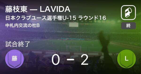 日本クラブユースサッカー選手権大会u 15ラウンド16 Lavidaが藤枝東との一進一退を制す 19年8月日 エキサイトニュース