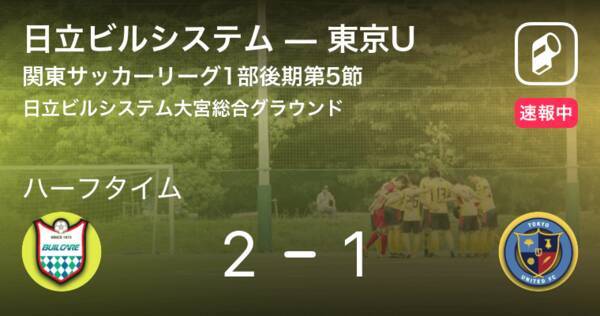 速報中 日立ビルシステムvs東京uは 日立ビルシステムが1点リードで前半を折り返す 19年8月25日 エキサイトニュース