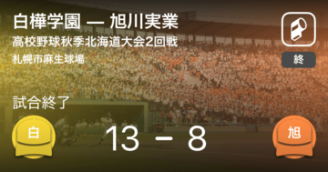 【 高校野球秋季北海道大会2回戦】白樺学園が旭川実業を破る