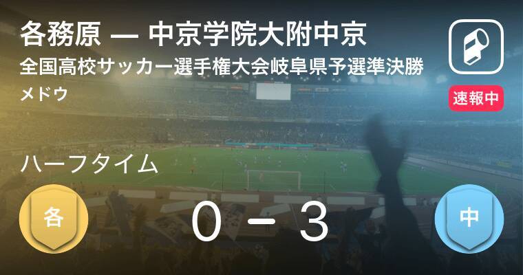 速報中 各務原vs中京学院大附中京は 中京学院大附中京が3点リードで前半を折り返す 19年11月2日 エキサイトニュース