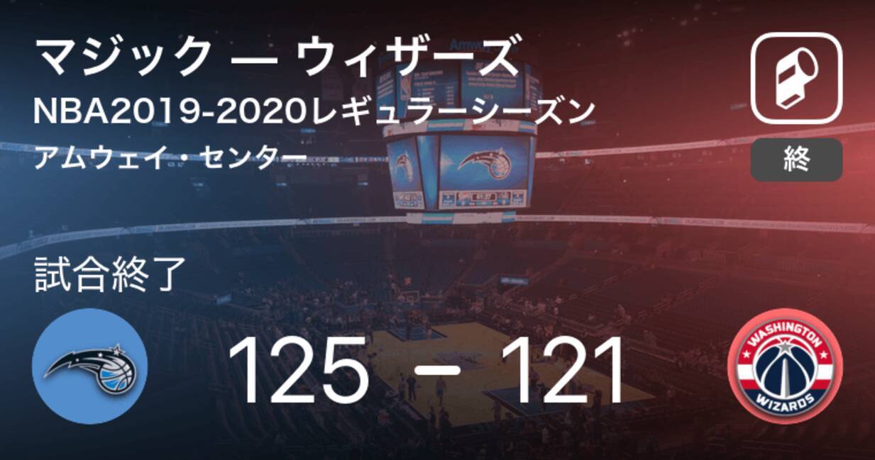 Nbaレギュラーシーズン マジックがウィザーズを破る 19年11月18日 エキサイトニュース