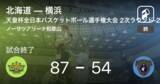 「【天皇杯全日本バスケットボール選手権大会2次ラウンド】北海道が横浜に勝利」の画像1
