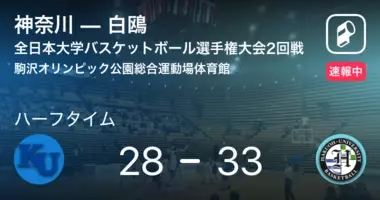 速報中 東海大札幌vs白鴎は 白鴎が27点リードで前半を折り返す 年12月8日 エキサイトニュース