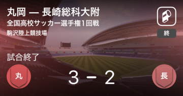 【全国高校サッカー選手権大会1回戦】丸岡が長崎総科大附との攻防の末、勝利を掴み取る