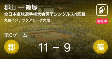 【速報中】郡山vs篠塚は、郡山が第5ゲームを取る