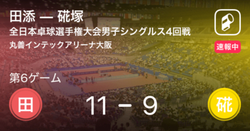 【速報中】田添vs硴塚は、田添が第5ゲームを取る