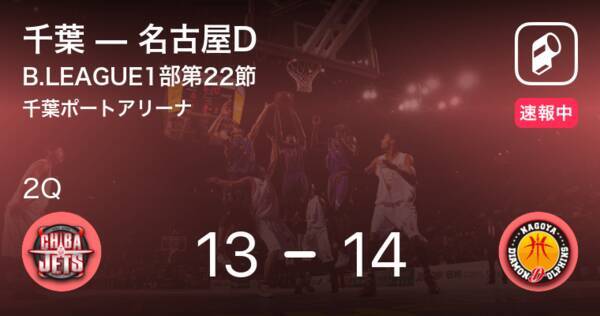 速報中 1q終了し名古屋dが千葉に1点リード 年2月8日 エキサイトニュース