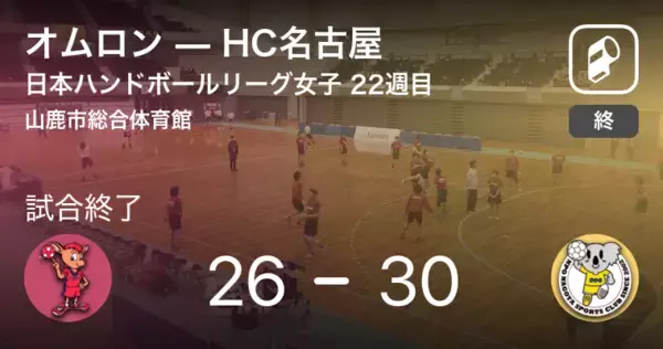 「【日本ハンドボールリーグ女子22週目】HC名古屋がオムロンを破る」の画像