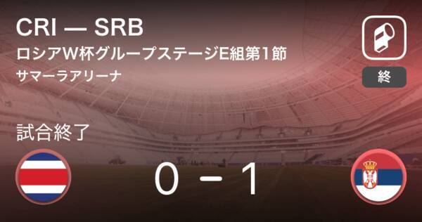 セルビアがコスタリカに勝利 セルビアがコロラヴの得点を守りきり勝利 18年6月17日 エキサイトニュース