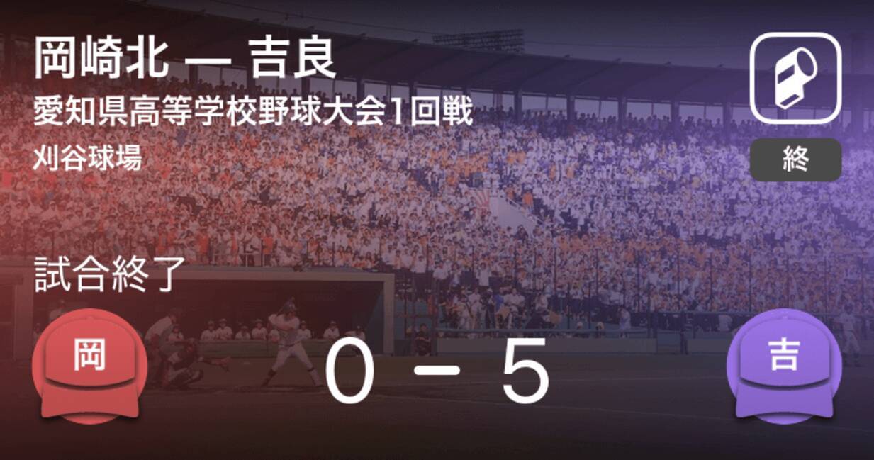 全国高校野球選手権愛知大会1回戦 吉良が岡崎北を破る 年7月5日 エキサイトニュース