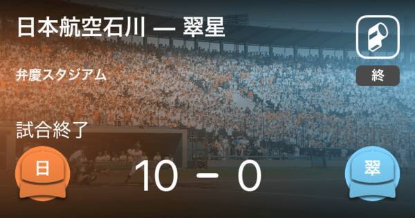 全国高校野球選手権石川大会決勝トーナメント 1回戦 日本航空石川が翠星に勝利 年7月23日 エキサイトニュース