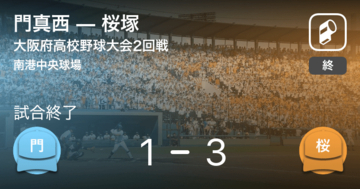 【全国高校野球選手権大阪大会2回戦】桜塚が門真西に勝利