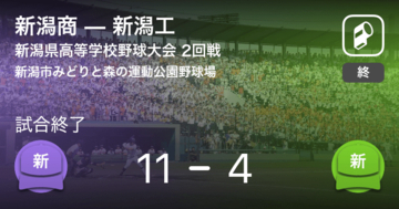 【全国高校野球選手権新潟大会2回戦】新潟商が新潟工に勝利