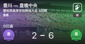 【全国高校野球選手権愛知大会4回戦】豊橋中央が豊川に勝利