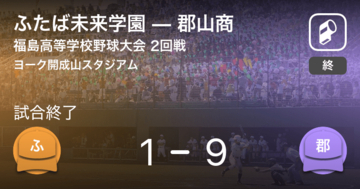 【全国高校野球選手権福島大会2回戦】郡山商がふたば未来学園に勝利
