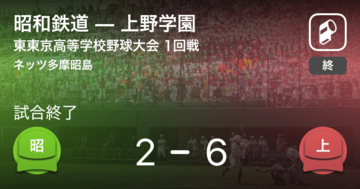 【全国高校野球選手権東東京大会1回戦】上野学園が昭和鉄道を破る