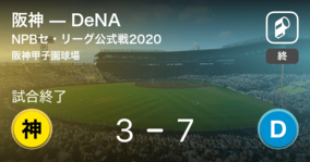 【NPBセ・リーグ公式戦ペナントレース】DeNAが阪神を破る