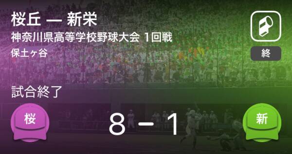 全国高校野球選手権神奈川大会1回戦 桜丘が新栄に勝利 2020年8月3日 エキサイトニュース