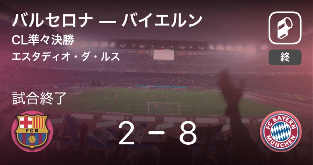 Cl準々決勝 バイエルンが攻防の末 バルセロナから逃げ切る 年8月15日 エキサイトニュース