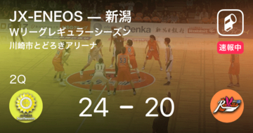 【速報中】1Q終了しJX-ENEOSが新潟に4点リード