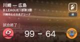 「【B1第3節】川崎が広島に大きく点差をつけて勝利」の画像1