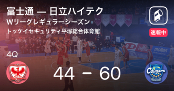 【速報中】3Q終了し日立ハイテクが富士通に16点リード