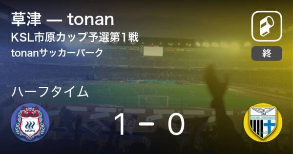 速報中 草津vstonanは 草津が1点リードで前半を折り返す 年10月25日 エキサイトニュース