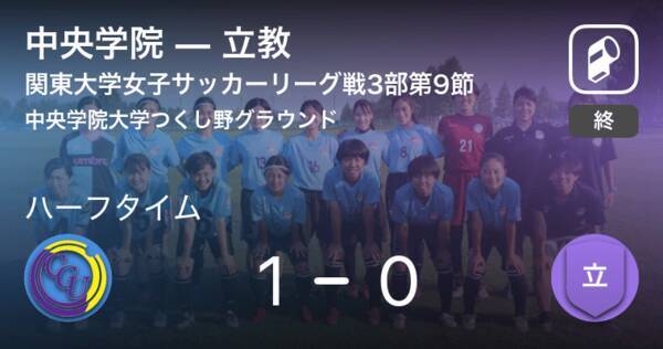 速報中 中央学院vs立教は 中央学院が1点リードで前半を折り返す 年11月13日 エキサイトニュース