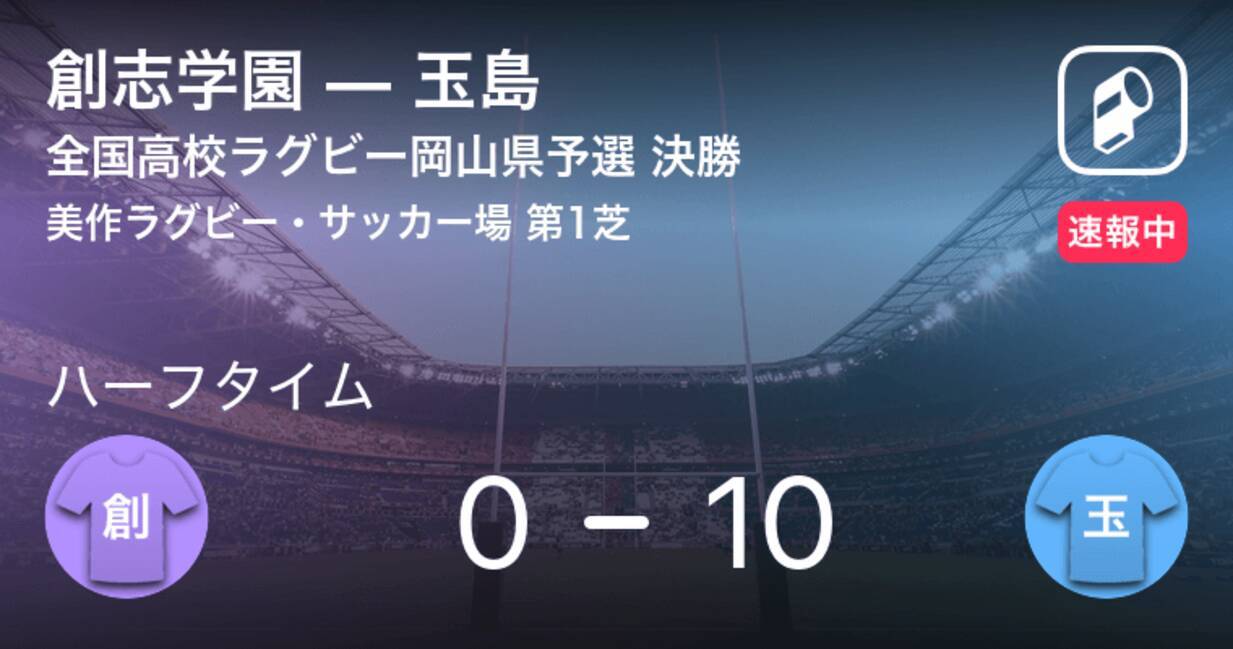 速報中 創志学園vs玉島は 玉島が10点リードで前半を折り返す 年11月14日 エキサイトニュース