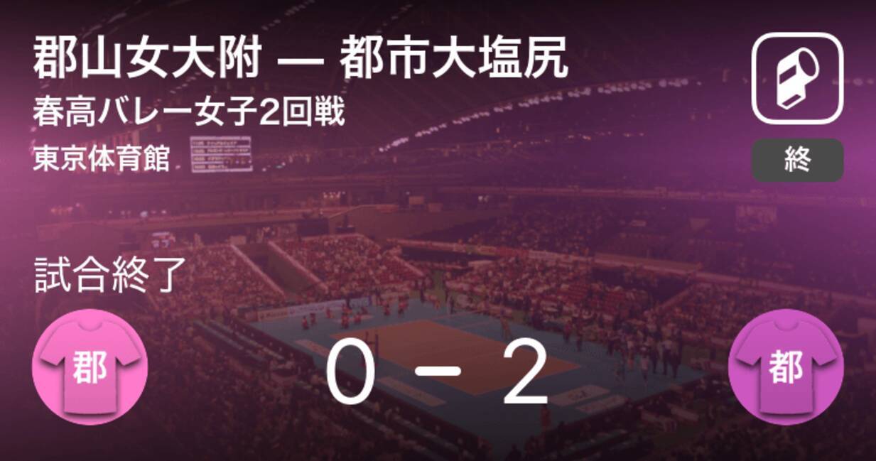 春高バレー女子2回戦 都市大塩尻が郡山女大附にストレート勝ち 21年1月6日 エキサイトニュース