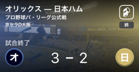 【NPBパ・リーグ公式戦ペナントレース】オリックスが日本ハムから勝利をもぎ取る