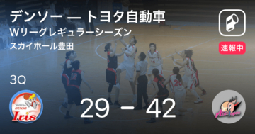 【速報中】2Q終了しトヨタ自動車がデンソーに13点リード