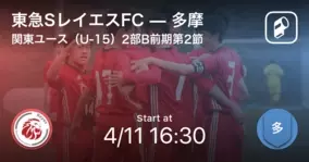 関東ユース U 15 サッカーリーグ2部b前期第2節 多摩が東急sレイエスfcから逃げ切り勝利 21年4月11日 エキサイトニュース