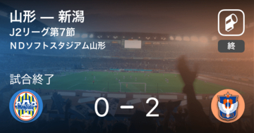 【J2第7節】新潟が山形との一進一退を制す