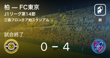 【J1第14節】FC東京が柏を突き放しての勝利