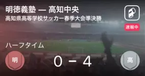 高知県高等学校サッカー春季大会準決勝 まもなく開始 明徳義塾vs高知中央 21年5月24日 エキサイトニュース