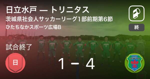 茨城県社会人サッカーリーグ1部前期第6節 トリニタスが日立水戸との一進一退を制す 21年5月30日 エキサイトニュース