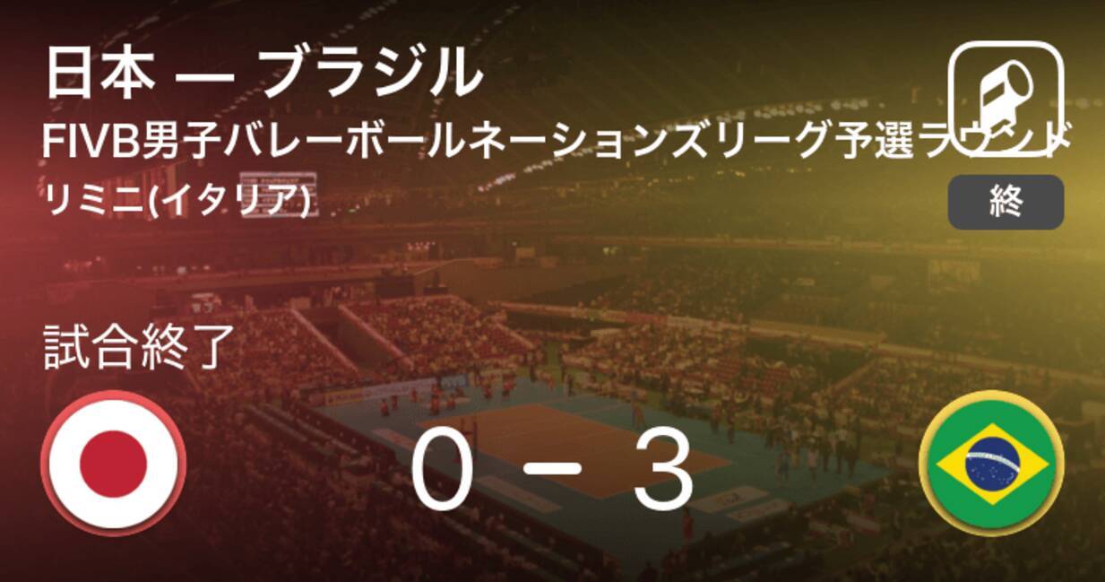 Fivb男子バレーボールネーションズリーグ予選ラウンド ブラジルが日本にストレート勝ち 21年6月4日 エキサイトニュース