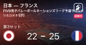 速報中 日本vsフランスは フランスが第4セットを取る 21年6月5日 エキサイトニュース