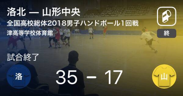 インターハイ男子ハンドボール1回戦 洛北が山形中央に勝利 18年7月27日 エキサイトニュース