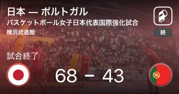 【バスケットボール女子日本代表国際強化試合6/12】日本がポルトガルに大きく点差をつけて勝利