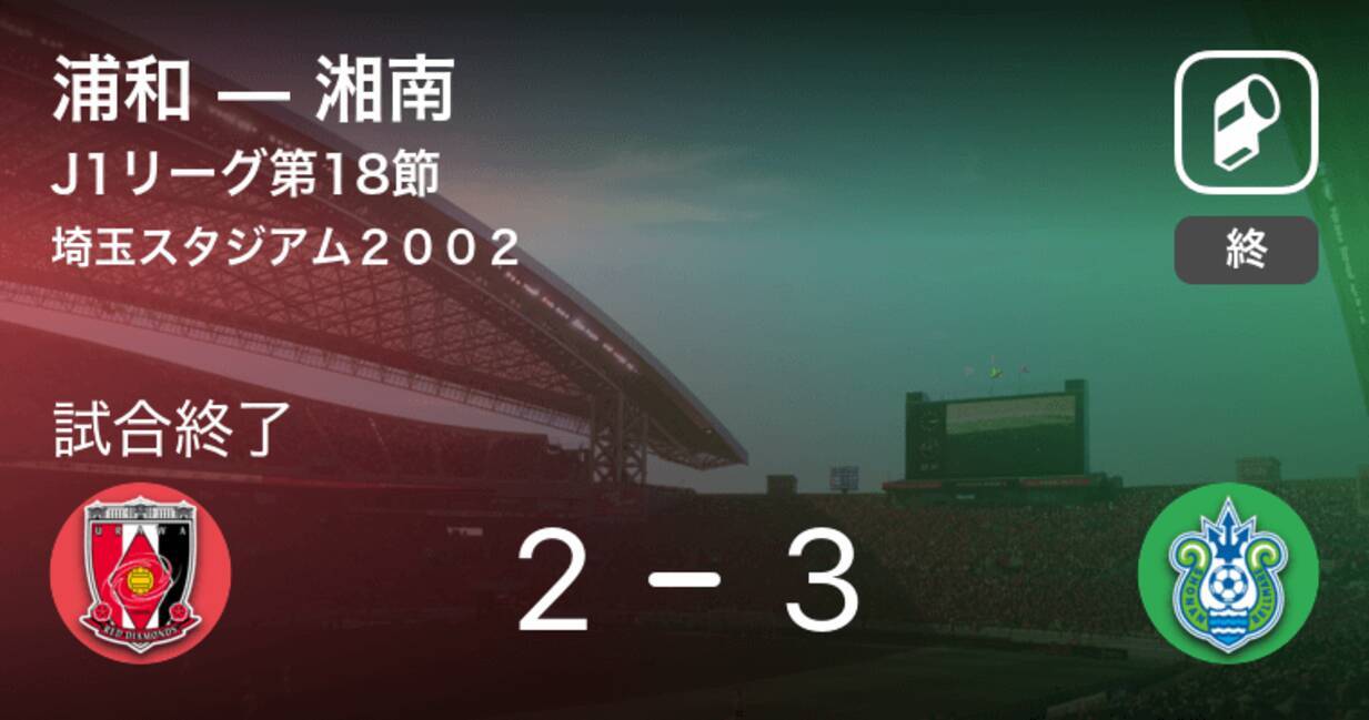 J1第18節 湘南が浦和との攻防の末 勝利を掴み取る 21年6月日 エキサイトニュース