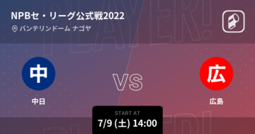 【NPBセ・リーグ公式戦ペナントレース】まもなく開始！中日vs広島