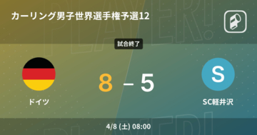 【カーリング男子世界選手権予選】ドイツがSC軽井沢に勝利